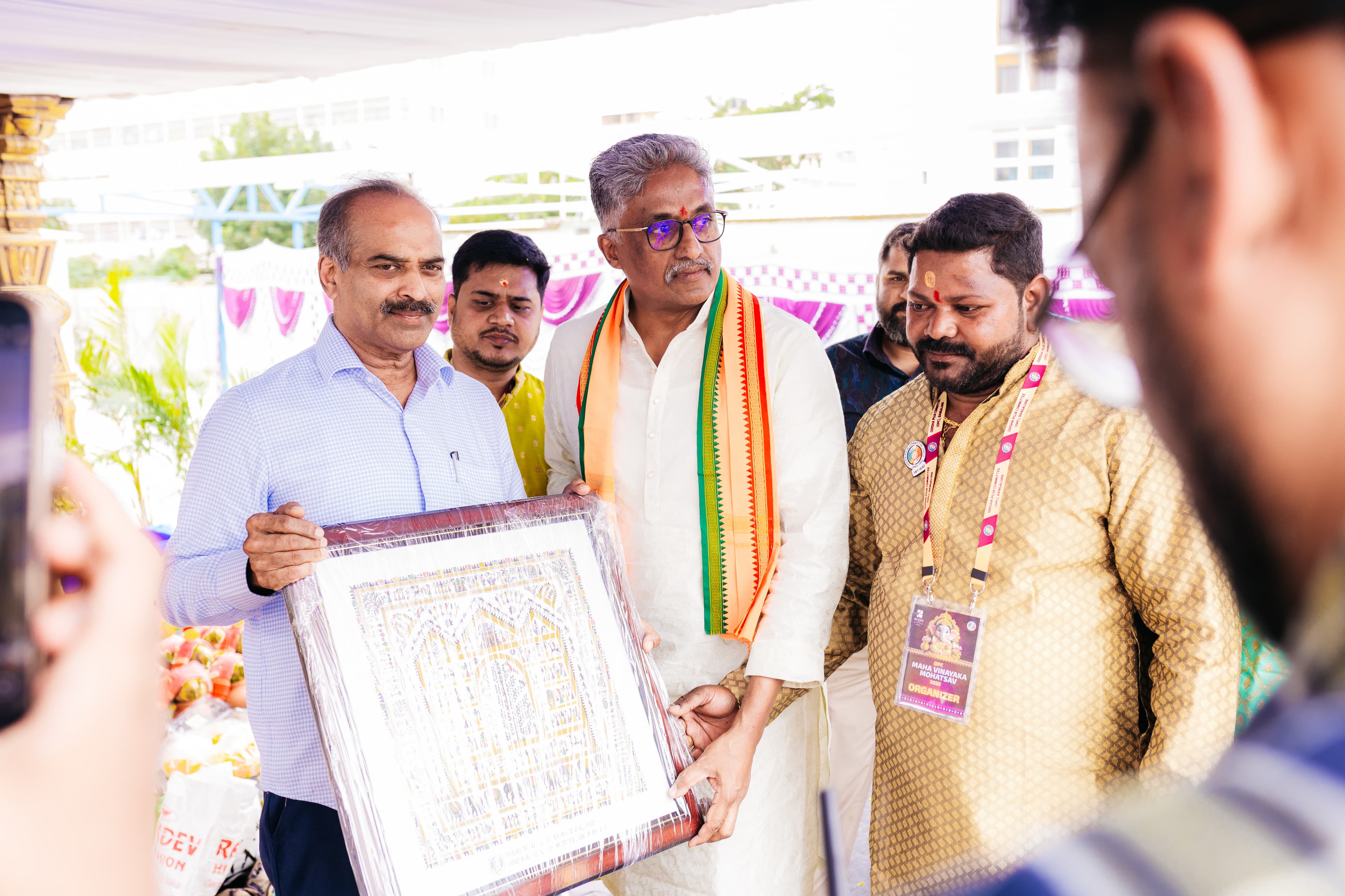 Honoured guest participating in the celebration
