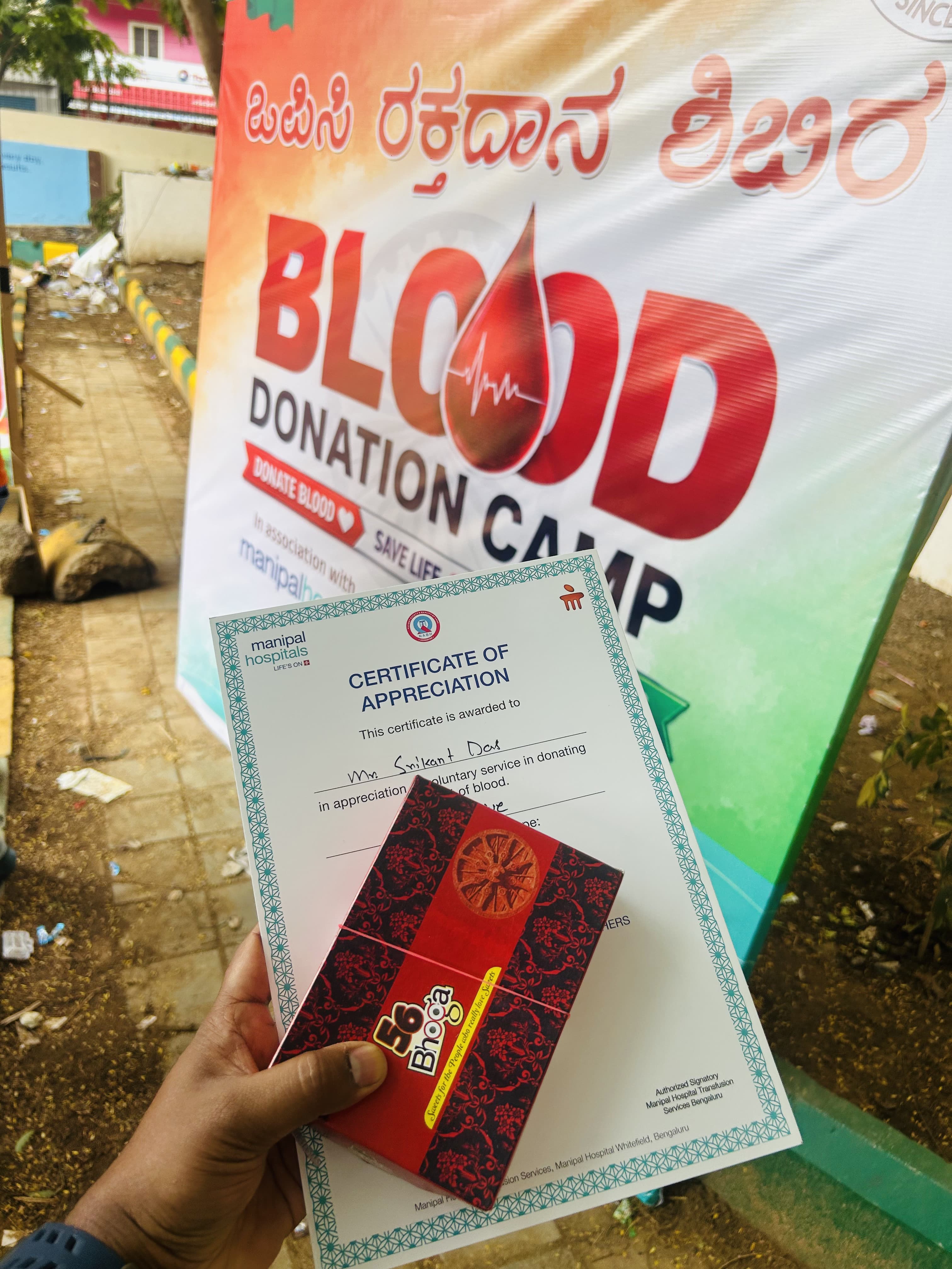 OPC Blood Donation Camp — giving blood, saving lives